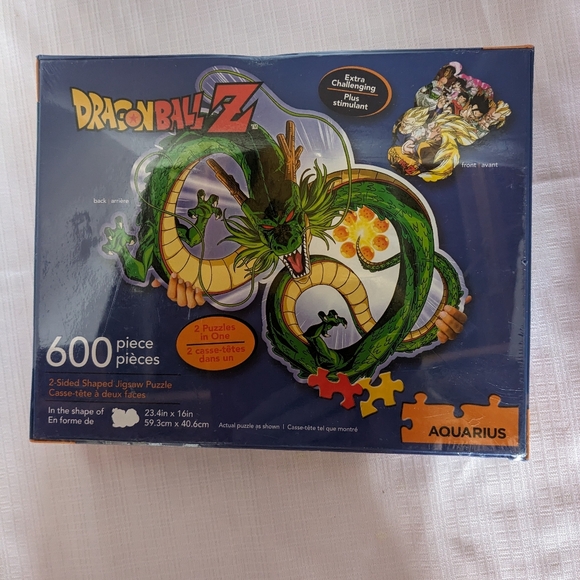 Dragon Ball Z Jigsaw puzzle two sided shape 600 pieces Aquarius - Picture 2 of 7